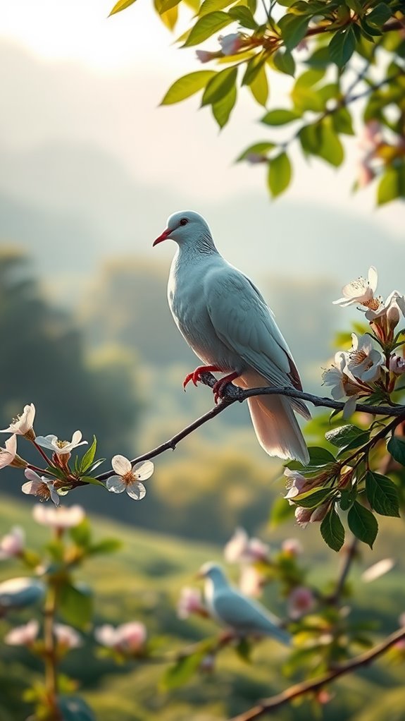dove in natural setting