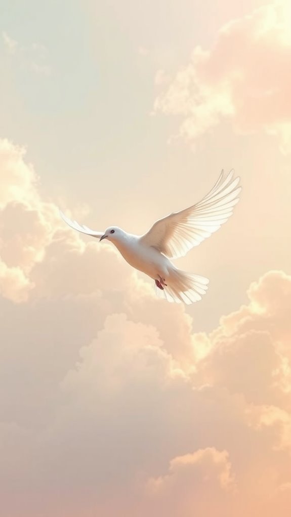 dove representing holy spirit