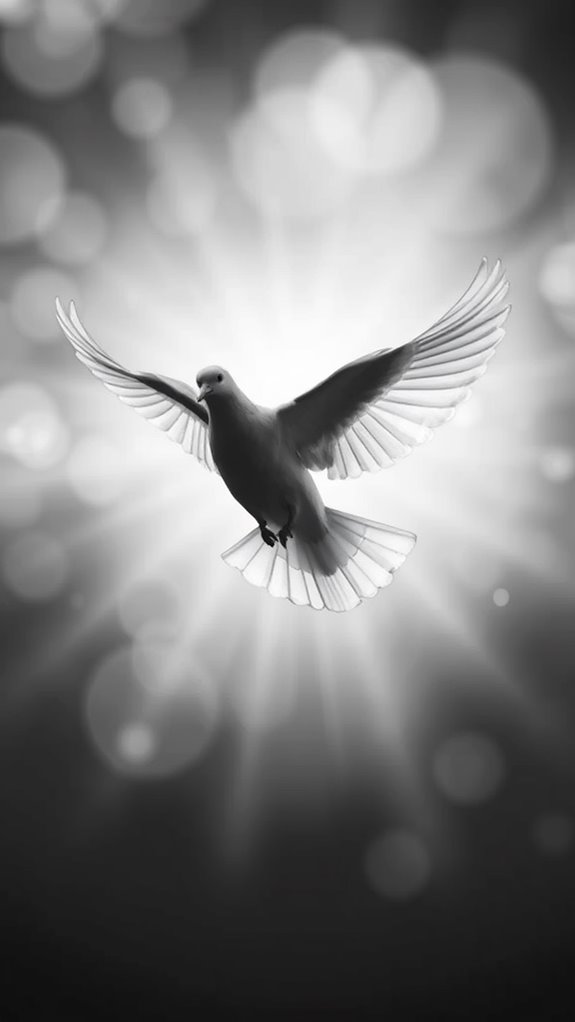 dove representing holy spirit