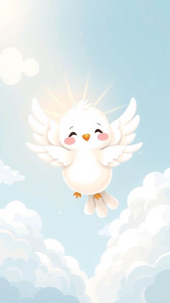 dove representing holy spirit