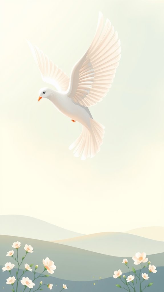 dove symbolizing holy week