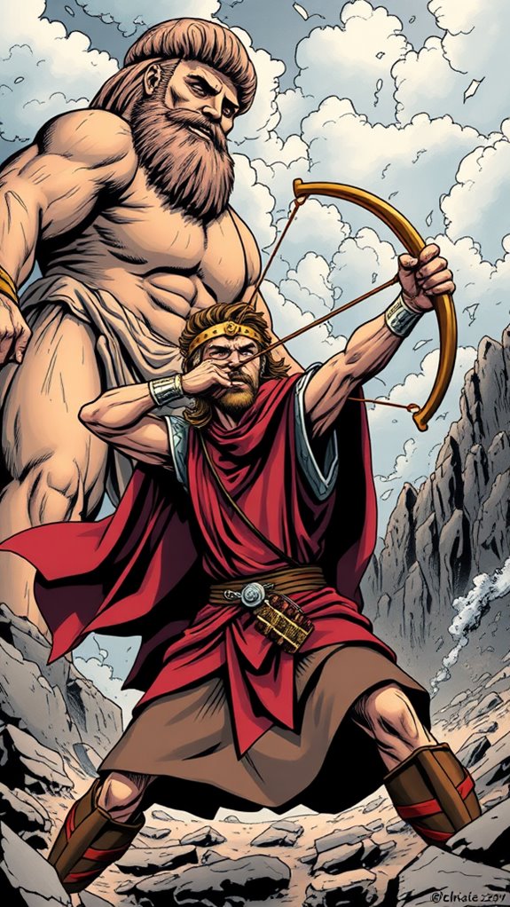 dynamic comic action scene