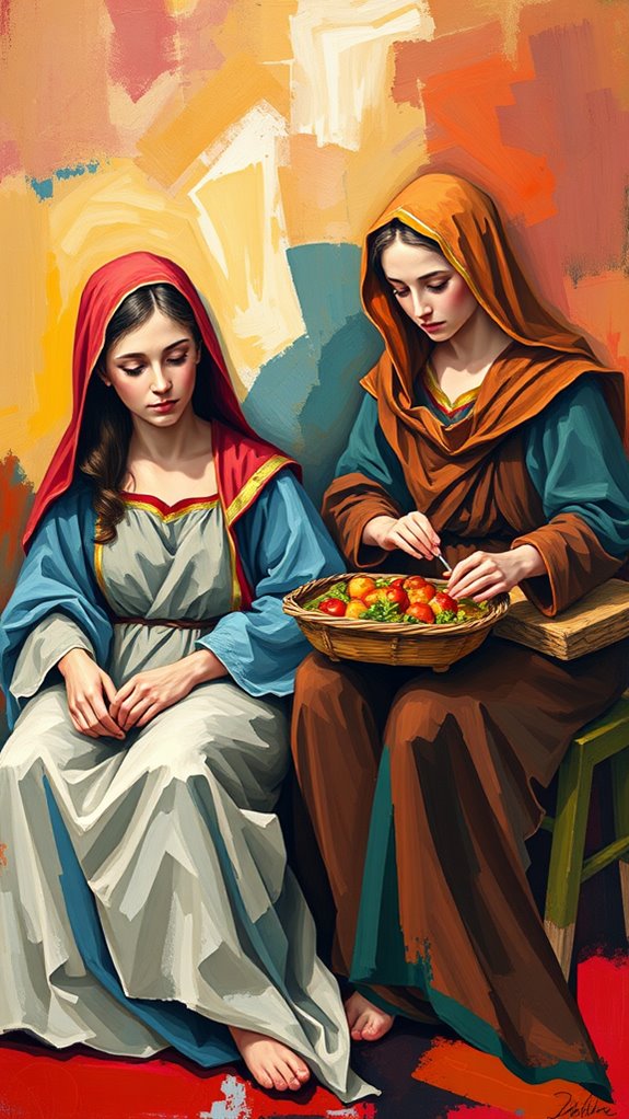 dynamic emotional female figures