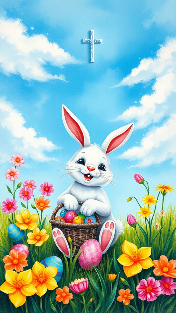 easter bunny art creation