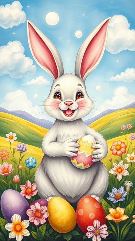 easter bunny artwork creation