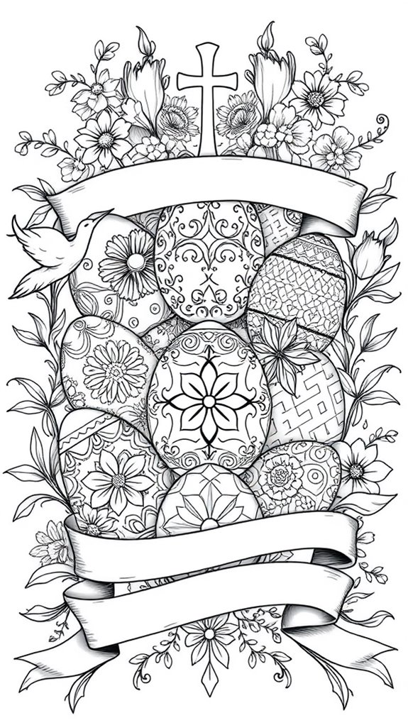 easter coloring activity page