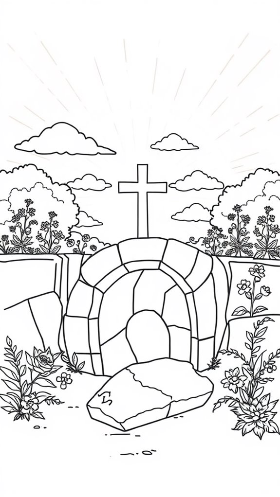 easter coloring page joy