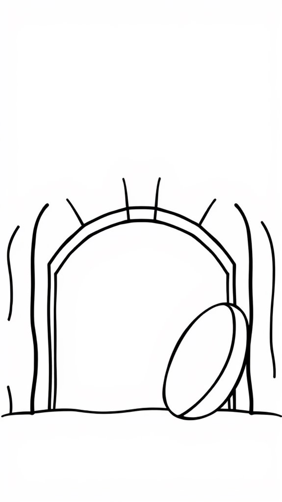 easter empty tomb clipart
