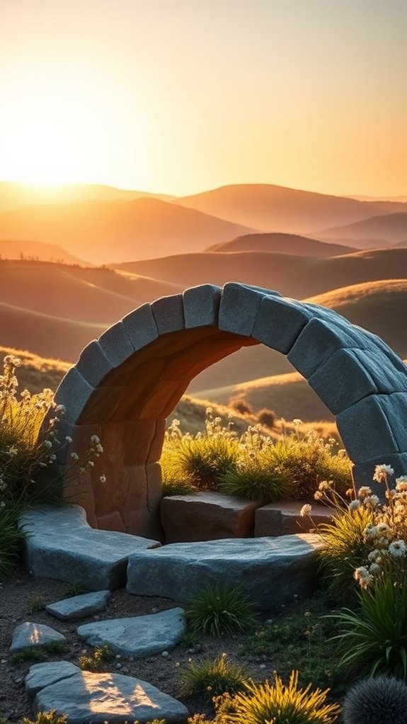 easter empty tomb image