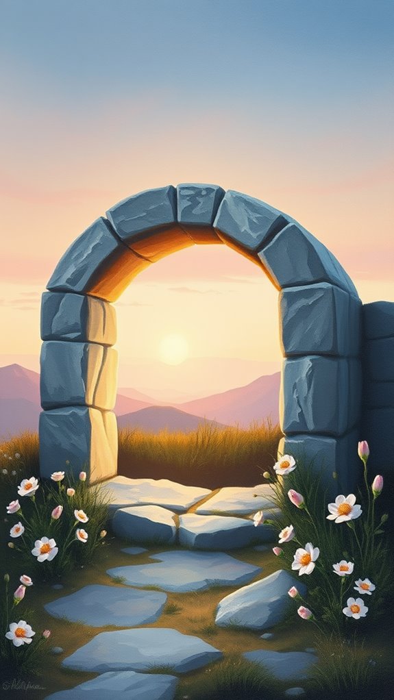 easter empty tomb painting