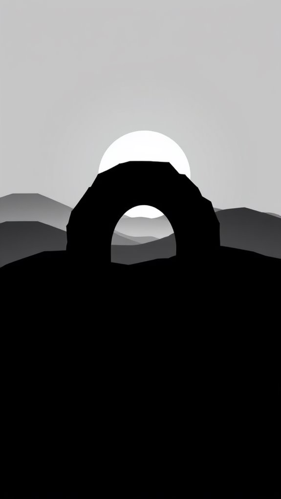 easter empty tomb silhouette