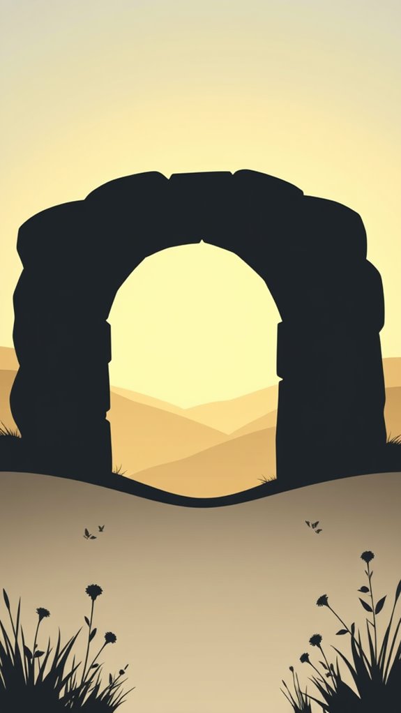 easter empty tomb silhouette