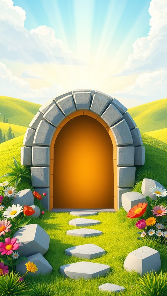 easter interactive 3d tomb