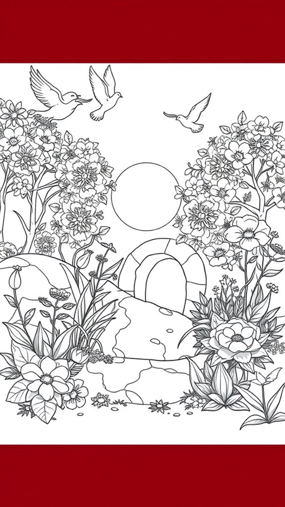 easter resurrection coloring page
