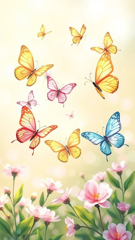 easter sunday butterfly clipart