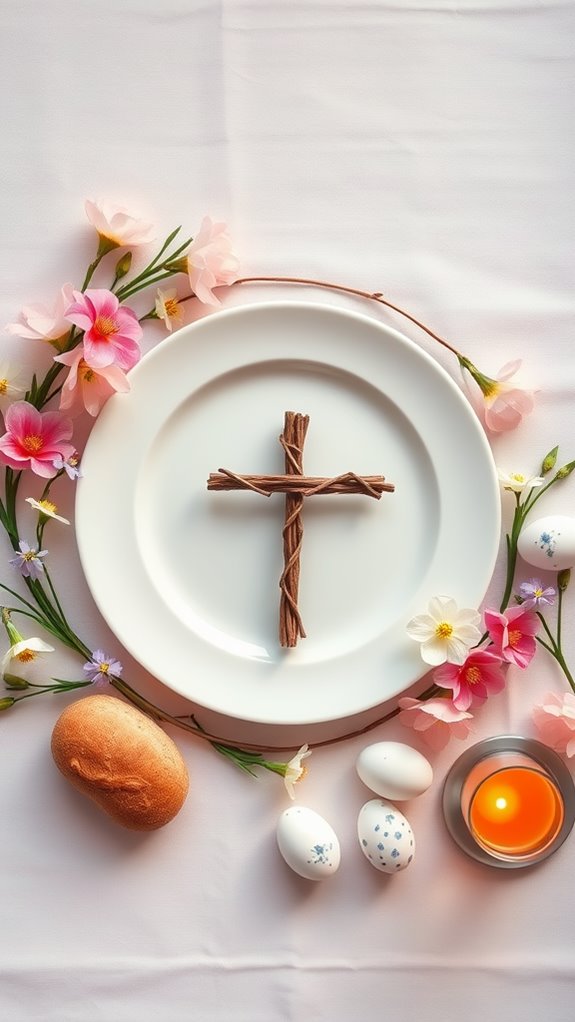 easter sunday flat lay