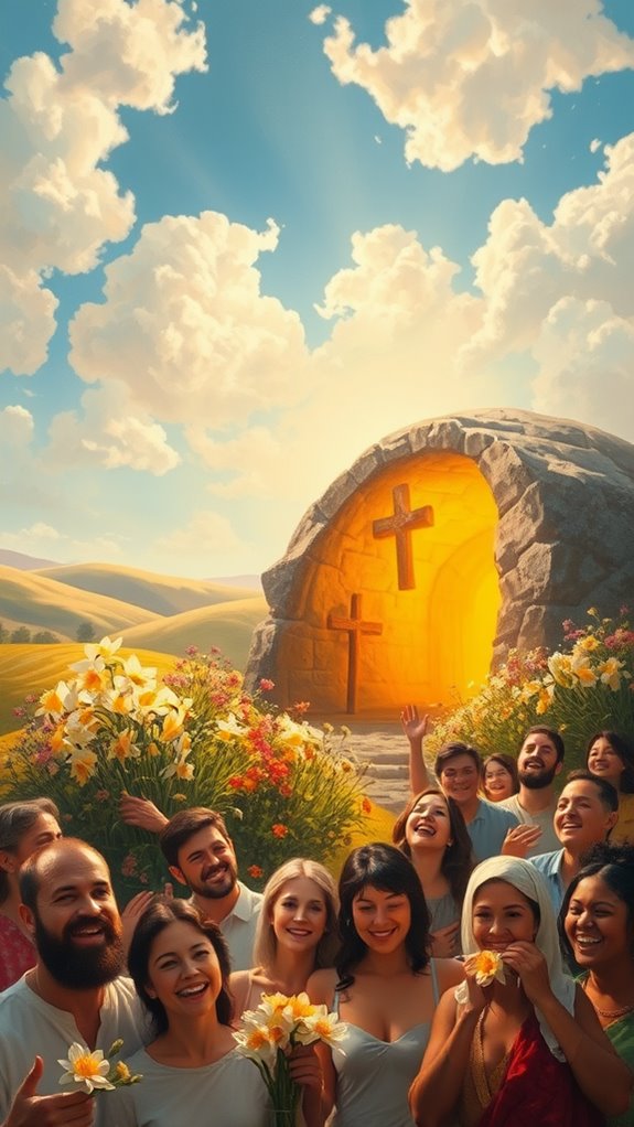 easter sunday oil painting