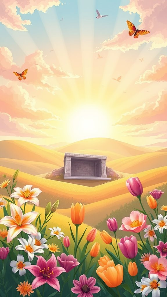 easter sunday vibrant artwork