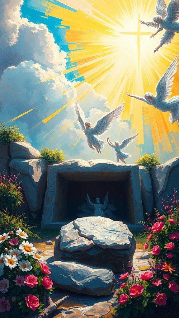 easter sunday vibrant artwork