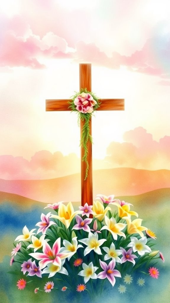 easter sunday watercolor art