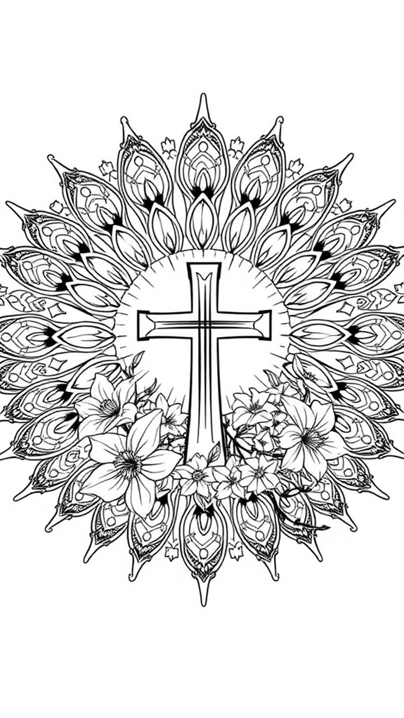 easter themed coloring activity