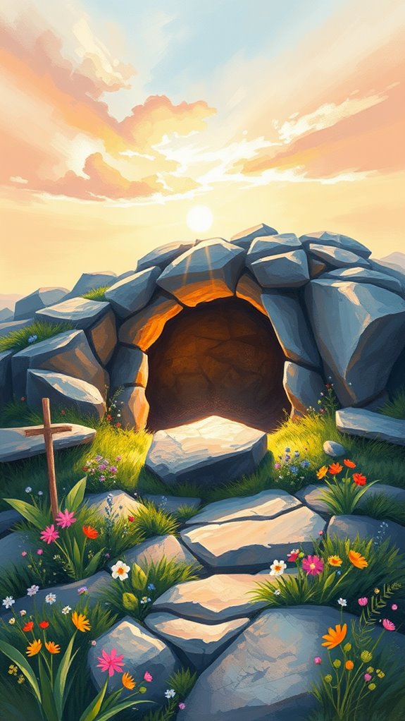 easter themed impressionist artwork