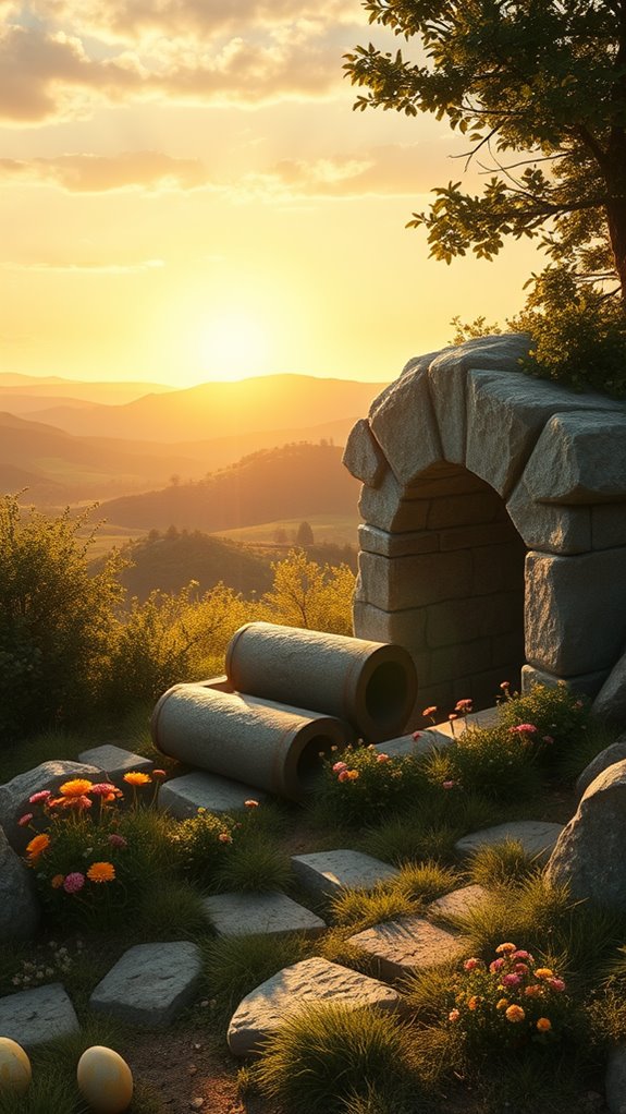 easter vintage empty tomb