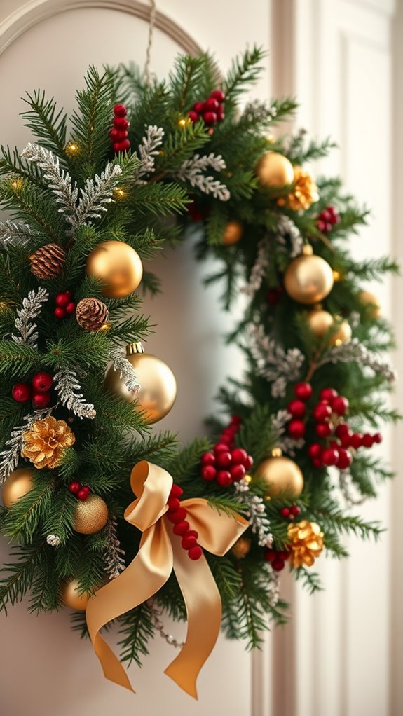 elegant christmas wreath design