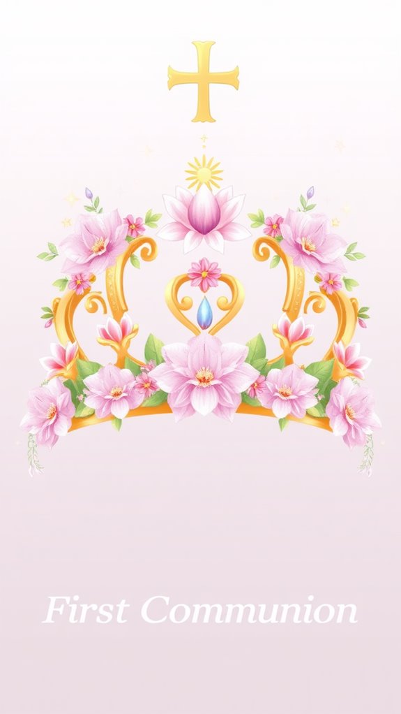 elegant first communion artwork