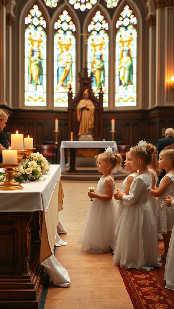 elegant holy communion ceremony