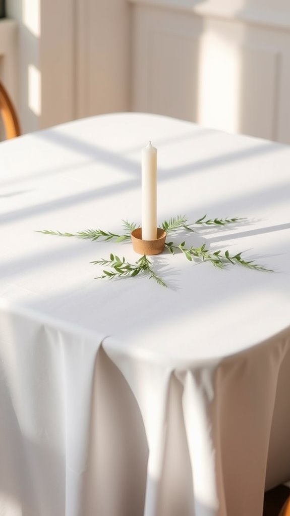 elegant lent table setting