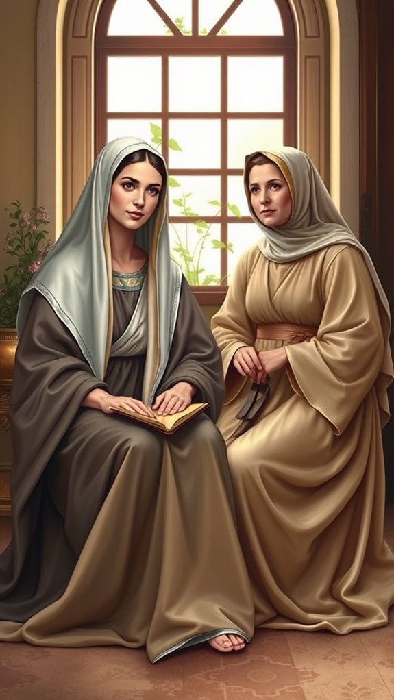 elegant portrait of sisters