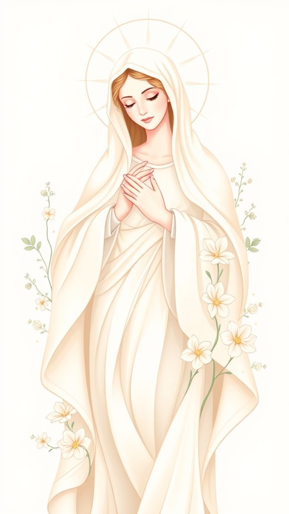 elegant vector immaculate conception