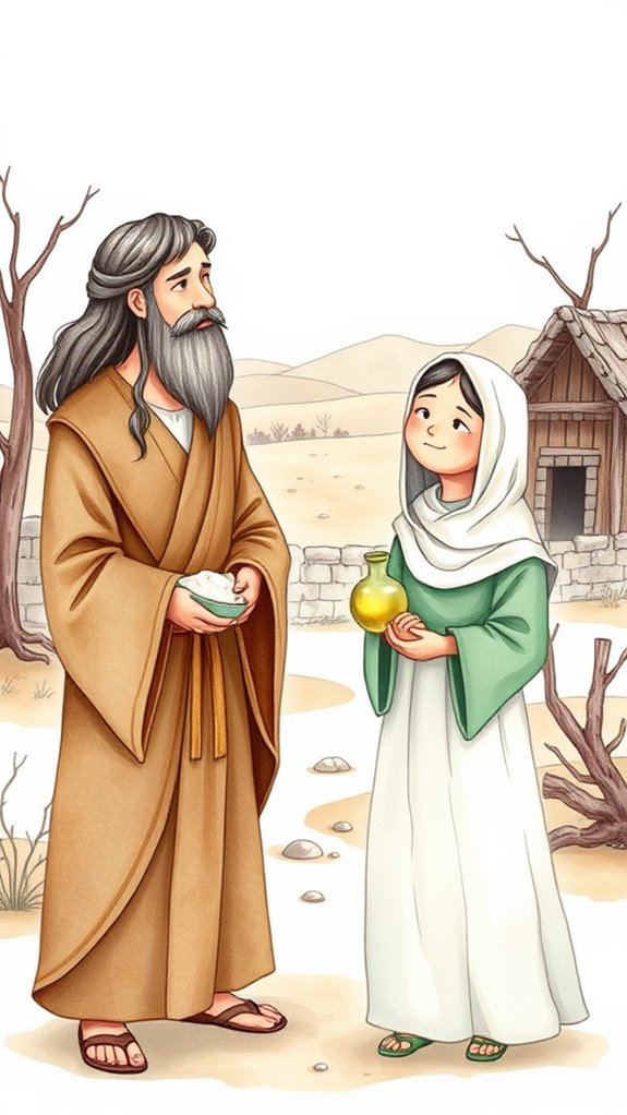 elijah and widow artwork