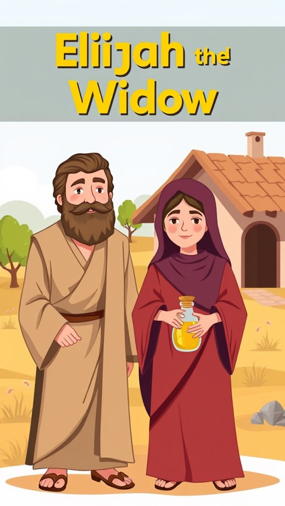 elijah and widow clipart