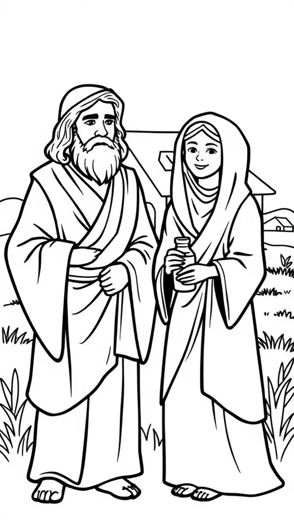 elijah and widow illustration