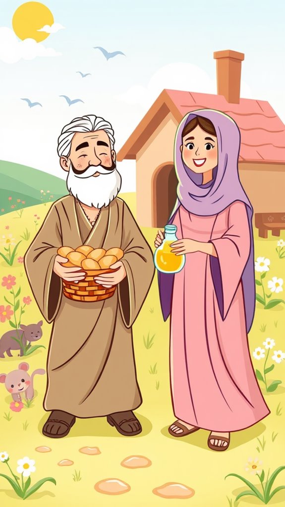 elijah and widow illustrations