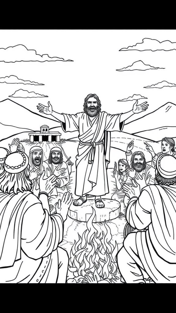 elijah baal coloring page