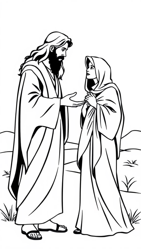 elijah widow silhouette coloring