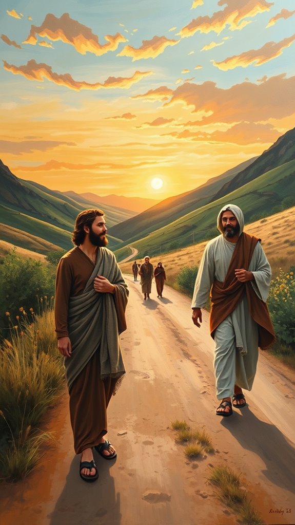 emmaus journey in acrylic