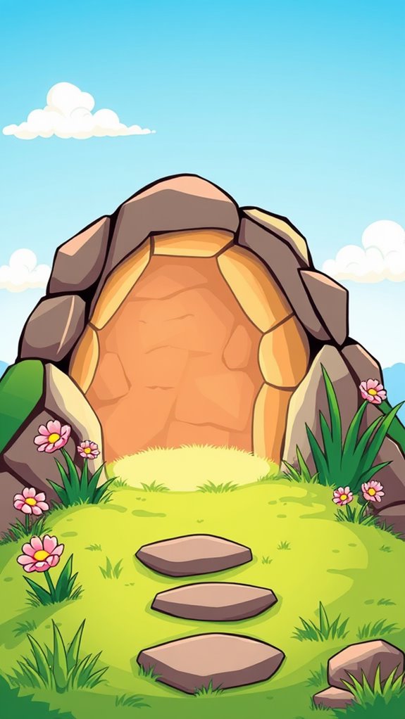 empty tomb clipart design