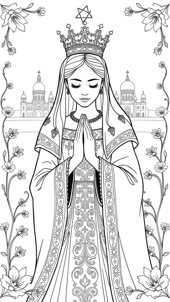 esther s prayer coloring page