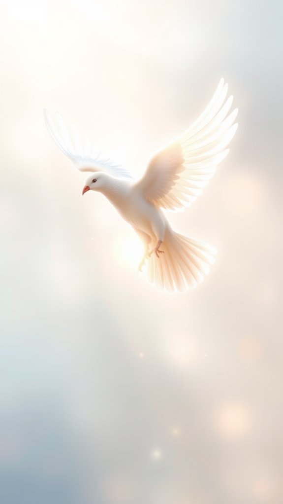 ethereal dove spirit imagery