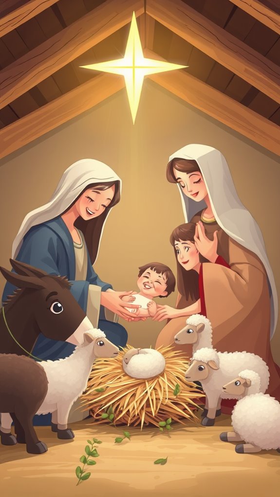 family friendly nativity scene