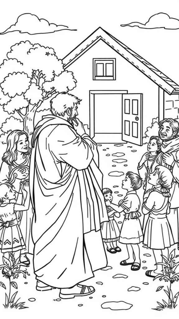 family reunion coloring fun