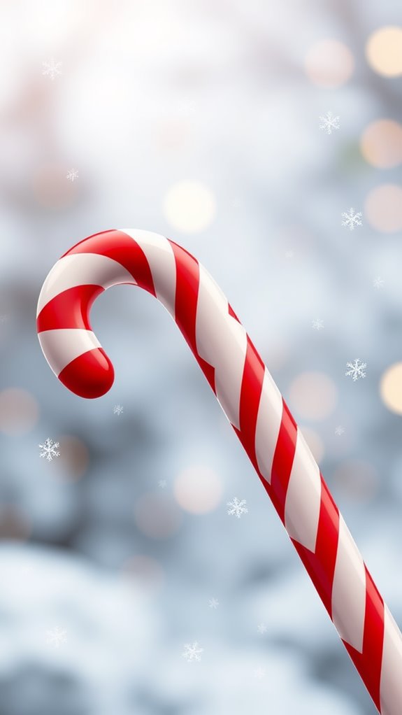 festive 3d candy cane