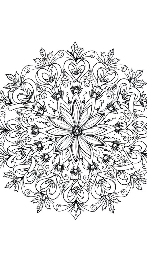 festive candy cane art