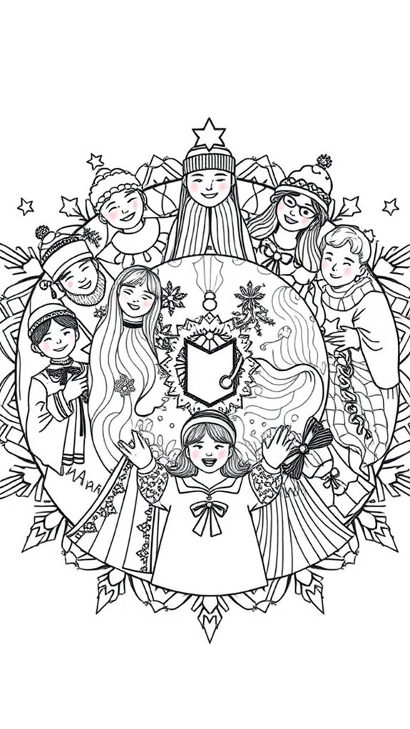 festive mandala coloring fun