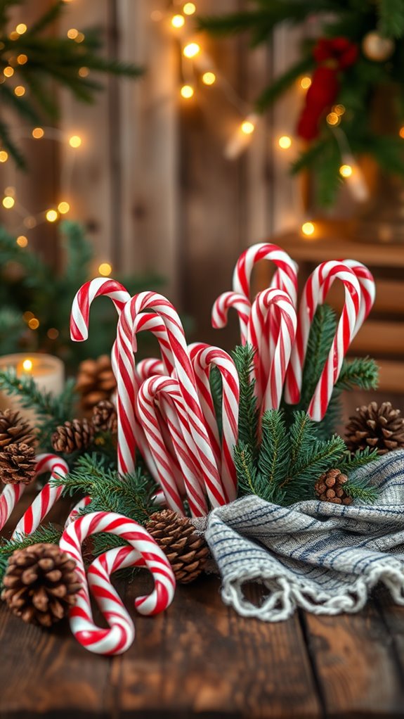 festive rustic candy cane