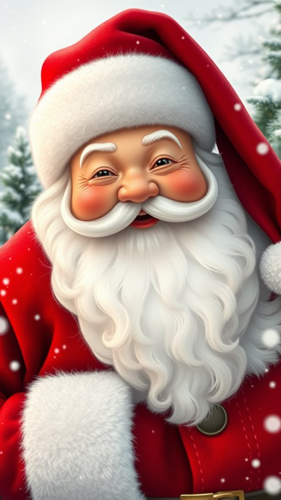 festive santa claus backdrop